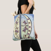 bloemig Monogram Q Tote Bag (Dichtbij)