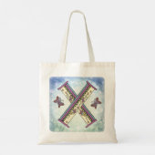 bloemig Monogram X Tote Bag (Achterkant)