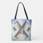 bloemig Monogram X Tote Bag (Achterkant)