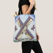 bloemig Monogram X Tote Bag (Dichtbij)