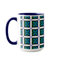 Bloemig motief koffie