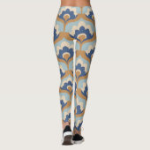 bloemig naadloos ontwerp. leggings (Achterkant)