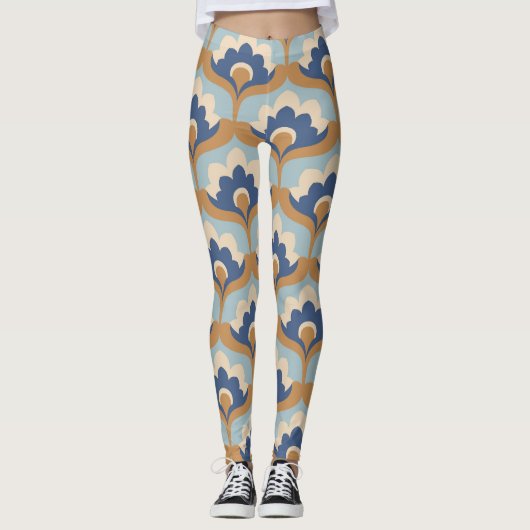 bloemig naadloos ontwerp. leggings (Voorkant)