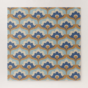 bloemig naadloos ontwerp. legpuzzel