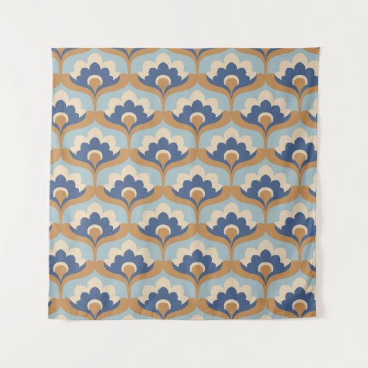  bloemig naadloos ontwerp. wandkleed (Voorkant)