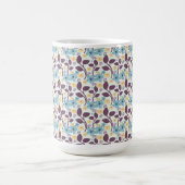 Bloemig Naadloos Patroon | Vintage Stijl Koffiemok (Center)