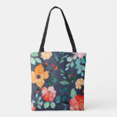 Bloemig oppervlaktestructuur - Mode decoratieve le Tote Bag (Achterkant)