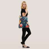 Bloemig oppervlaktestructuur - Mode decoratieve le Tote Bag (Op model)