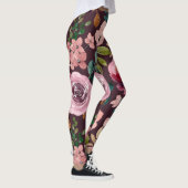 Bloemig oppervlaktestructuur - Mode waterverf kleu Leggings (Rechts)