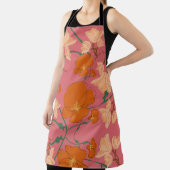 bloemig oranje en roze schort (Insitu)
