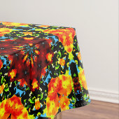 Bloemig Oranje Tafelkleed (Voorbeeld)