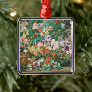 bloemig ouderwets metalen ornament