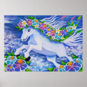 Bloemig Paard Poster (Voorkant)