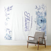 Bloemig paarse fotohokje bruidsfeest achtergrond wandkleed (In Situ (horizontaal))