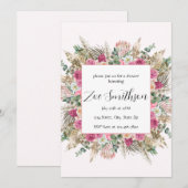 Bloemig Pampasgras Kaart (Voorkant / Achterkant)