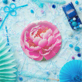 Bloemig Papieren Bordje (Feest)