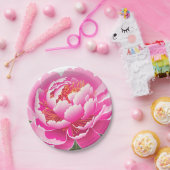 Bloemig Papieren Bordje (Feest)