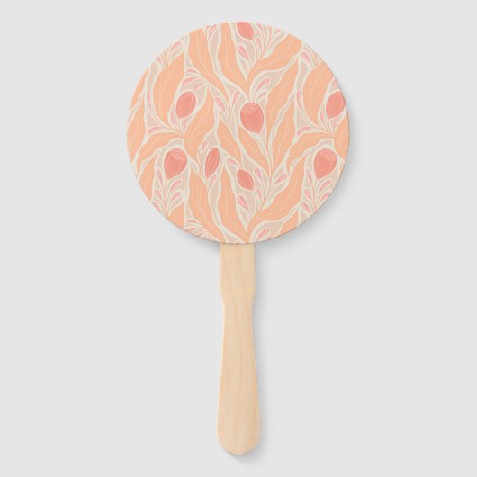 Bloemig patroon handwaaier (Voorkant)