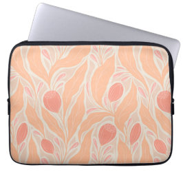 Bloemig patroon laptop sleeve