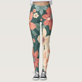Bloemig patroon legging