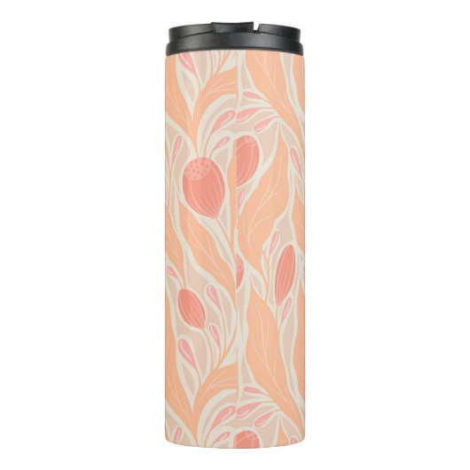 Bloemig patroon thermosbeker (Achterkant)