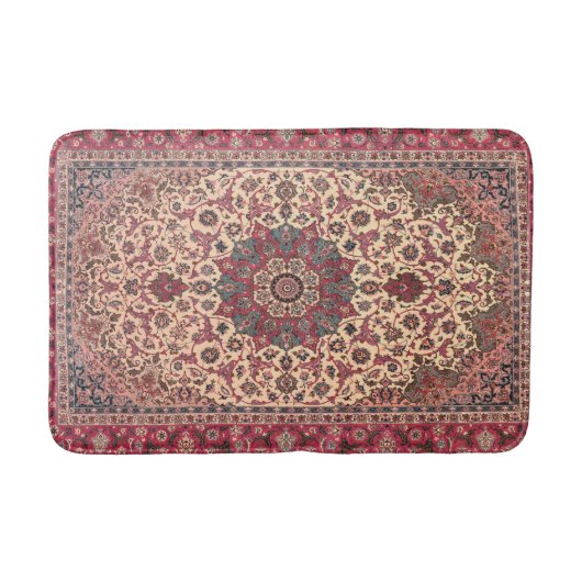 bloemig Perzisch tapijtpatroon Badmat (Voorkant)