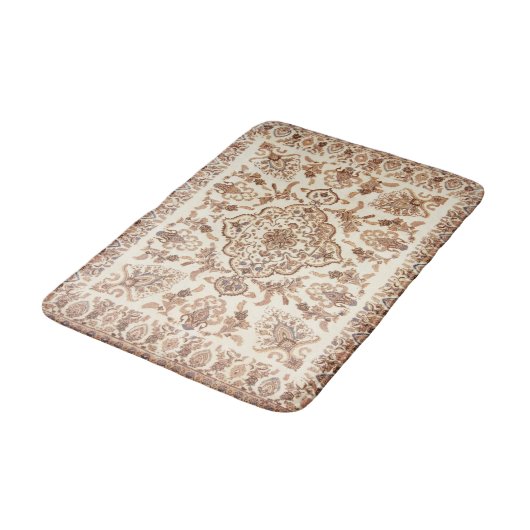  bloemig Perzisch tapijtpatroon Badmat (Gekanteld)