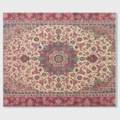  bloemig Perzisch tapijtpatroon Cadeaupapier (Vlak)