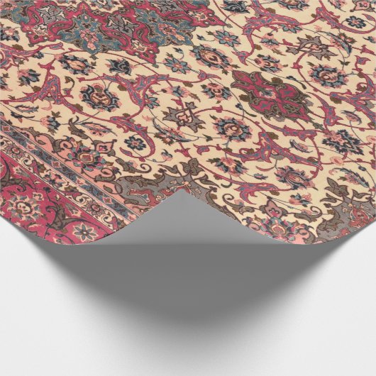 bloemig Perzisch tapijtpatroon Cadeaupapier (Hoek)
