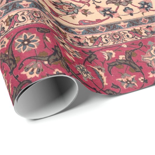  bloemig Perzisch tapijtpatroon Cadeaupapier (Rol Hoek)