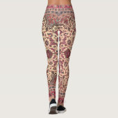 bloemig Perzisch tapijtpatroon Leggings (Achterkant)