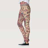 bloemig Perzisch tapijtpatroon Leggings (Links)