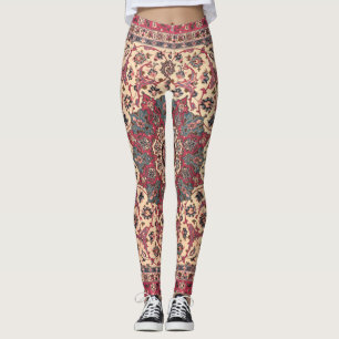  bloemig Perzisch tapijtpatroon Leggings