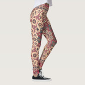 bloemig Perzisch tapijtpatroon Leggings (Rechts)