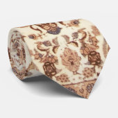  bloemig Perzisch tapijtpatroon Stropdas (Opgerold)