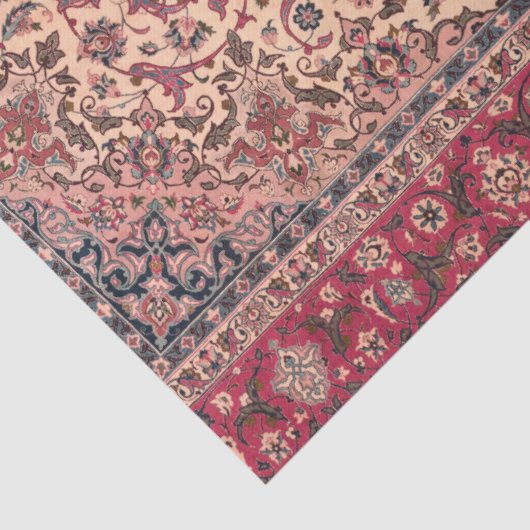 bloemig Perzisch tapijtpatroon Tissuepapier (Detail)