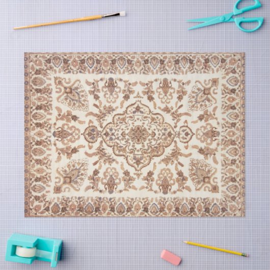  bloemig Perzisch tapijtpatroon Tissuepapier (Craft)