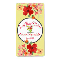 Bloemig productlabel