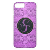bloemig retro patroon. monogram. Case-Mate iPhone case (Achterkant)