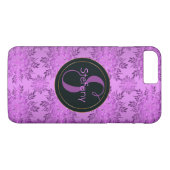 bloemig retro patroon. monogram. Case-Mate iPhone case (Achterkant (Horizontaal))