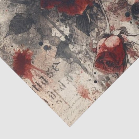  bloemig Roos Tissuepapier (Detail)