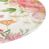  bloemig Roze bloemetjes keukendecor Snijplank (Hoek)