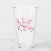 Bloemig Roze Kersenbloesem Glas (Achterkant)