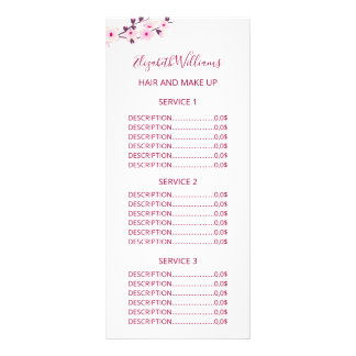 Bloemig Roze Witte Kersenbloesem Serviceprijzen Reclamekaart