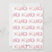 Bloemig roze  XOXO Galentines Day hart foto Feestdagenkaart (Achterkant)