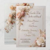 Bloemig Save The Date (Voorkant / Achterkant)