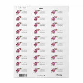 Bloemig Save The Date Retouradres Label (Full Sheet)