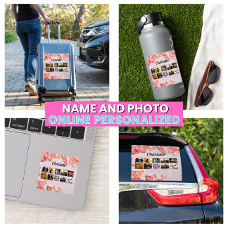 Bloemig Schrift Beste Moeder Ooit Moeder's Fotocol Sticker