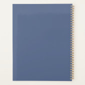 Bloemig Schrift Waterverf Roze Bloemen Bruiloft Planner (Achterkant)