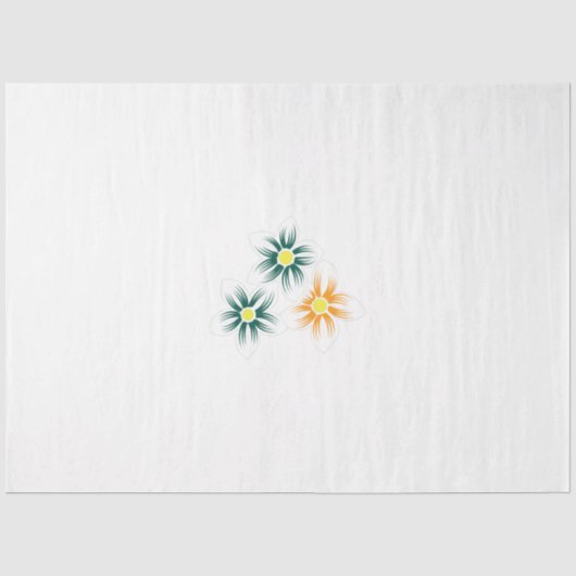 Bloemig Tissuepapier | Elegante Gift Wrap Charme (Voorkant)